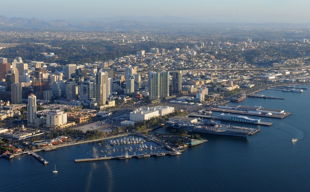 areal city view